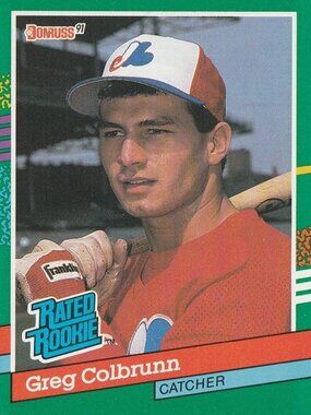 Greg Colbrunn - Donruss '91 Rated Rookie Baseball Card